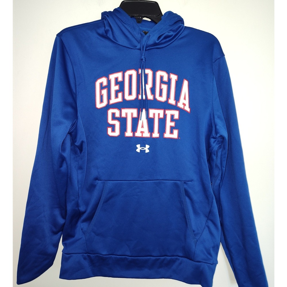 Under Armour Georgia State University Panthers Hoodie Blue Mens Medium GSU Sweat